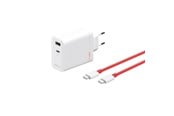 Puhelin - Adapterit & Laturit - OnePlus 120W SUPERVOOC Dual Ports GaN Adapter (Type-C + Type-A) - 5461100631