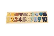 Vauva- ja taaperolelut - Magni Puzzle with numbers and shapes - 3296