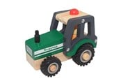 Puulelut - Magni Wooden Tractor with Rubber Wheels - 3895