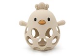 Vauva- ja taaperolelut - Magni Teether ball with duckling in LFGB silicone - Beige - 5630
