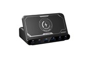 Puhelin - Adapterit & Laturit - BlitzWolf BW-S27 160W 2xUSB-A 4xUSB-C 15W wireless charger (black) - BW-S27