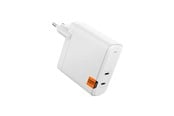 Virtakaapelit (ulkoinen) - Spigen ArcStation Pro 140W Wall Charger - white - GaN / 2-Port - ACH06033