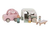 Puulelut - Little Dutch Toy Car with Caravan - LD8022