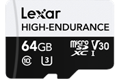 Muistikortti - Lexar High-Endurance microSD - 100MB/s - 64GB - LMSHGED064G-BCNNG