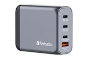 Puhelin - Adapterit & Laturit - Verbatim 100W 4-Port GaN Wall Charger - 32202