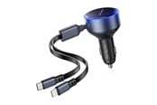 Puhelin - Adapterit & Laturit - Vention FFOB0 USB-C car charger + USB-C/Lightning 30W cable - FFOB0