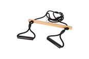 Ulkoleikit - Small Foot - Wooden Trapeze Swing with Gymnastics Rings Black Line - 12409