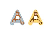 Luovat leikit - Small Foot - Wooden Animal Children's Letter - A - 12508