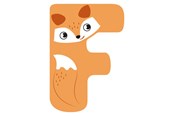 Luovat leikit - Small Foot - Wooden Animal Children's Letter - F - 12513