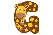 Luovat leikit - Small Foot - Wooden Animal Children's Letter - G - 12514