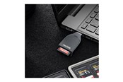 Muistikortinlukijat - adapterit ja kortinlukijat - SANDISK QuickFlow - card reader - USB 3.2 Gen 1 - SDDR-C731-GNANN