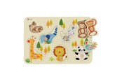 Vauva- ja taaperolelut - Classic World Wooden Knob Puzzle Wild Animals 7 pcs. - 3617