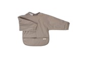 Vauvatarvikkeet - Filibabba Bib w. sleeves - Warm Grey - FI-03344