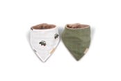 Vauvatarvikkeet - Filibabba Bandana bib 2-pack - Tractor - FI-02820