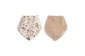 Vauvatarvikkeet - Filibabba Bandana bib 2 pack GOTS - Little Wonders + Warm Gr - FI-03365