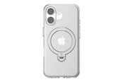 Puhelin - Kannet ja kotelot - Torras Ostand Spin Case for iPhone 16 Plus (Transparent) - X00FX1982