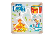 Vauva- ja taaperolelut - Classic World Wooden Board Sorting Game 2in1 City and Waste Separation - 40051