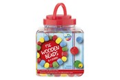 Luovat leikit - Creative Craft Group Wooden Beads Red. 375gram - 100114