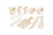 Luovat leikit - Creativ Company Wooden Kitchen Utensils Miscellaneous 10 pcs. - 564701