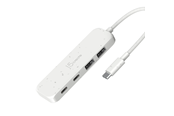 USB hub - j5create USB-C to 4-Port USB Hub USB hub - 4 porttia - USB 3.2 - Valkoinen - JCH342EW-N