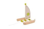 Rakennussarjat - Goki Wooden Catamaran Construction Kit 11 pieces. - 63888