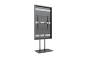 Seinäkiinnitys, AV-kiinnikkeet & AV-kalusteet - Multibrackets M Pro Series enclosure - Slim - for LCD display - dual pole - black - Max 50 kg - recommended for 75" - 7350022738225