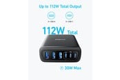 Puhelin - Adapterit & Laturit - Anker Charger (112W 6 Ports GaN) - Black - A2154G11