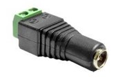Sisäiset virtakaapelit - DeLOCK Adapter DC 2.1 x 5.5 mm female > Terminal Block - 65421