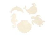 Luovat leikit - Creativ Company Wooden Sea Animals with Hanging Eye - 57972