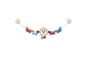 Vauva- ja taaperolelut - Goki Wooden Stroller Chain Cars with Clips - 65197