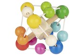 Vauva- ja taaperolelut - Goki Wooden Gripping Ring Rainbow - 65331
