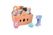 Roolileikit - Joueco Filled Wooden Shopping Basket - 80122