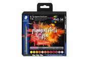 Kirjoitus- ja piirustustarvikkeet - Staedtler pigment brush pen Warm Col 12pcs - 371C12-5