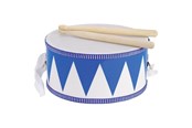 Puulelut - Goki Wooden Drum with Sticks Blue/White - 61898