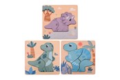 Palapelit - Jouéco Wooden Dino Puzzle Puu - 80157