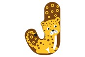 Luovat leikit - Small Foot - Wooden Animal Children's Letter - J - 12517