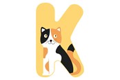 Luovat leikit - Small Foot - Wooden Animal Children's Letter - K - 12518