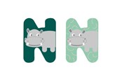 Luovat leikit - Small Foot - Wooden Animal Children's Letter - N - 12521