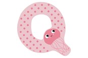 Luovat leikit - Small Foot - Wooden Animal Children's Letter - Q - 12524