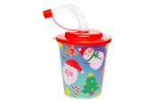 Lelut - LG-Imports - Cup with Lid and Straw Christmas 12 pcs. - 8183