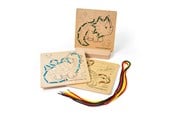 Vauva- ja taaperolelut - Bigjigs Threading  on Number Dinosaur Wood - 34048