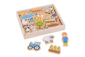 Vauva- ja taaperolelut - Bigjigs Farm Magnets 35 pcs. - BJ274