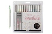 Kirjoitus- ja piirustustarvikkeet - Creativ Company Sketch Double Markers Pastel Colours 12 pcs - 37380