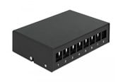 Lisätarvikkeet - DeLOCK Keystone Patch Panel 8-Port Black - 43413