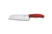 Keittiövälineet - Victorinox Santoku Knife - Red - 17 cm - 6.8521.17B