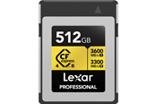 Muistikortti - Lexar Professional CFexpress 4.0 Pro Gold - 3600MB/s - 512GB - LCXEXP4512G-RNENG