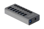 USB hub - DeLOCK USB Hub - 7 Ports USB hub - 7 porttia - USB 3.0 - Harmaa - 63669
