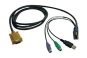 KVM-kaapelit - Tripp Lite 6ft USB / PS2 Cable Kit for KVM Switches B020-U08 / U16 & B022-U16 6' - keyboard / video / mouse (KVM) cable - 1.8 m - P778-006