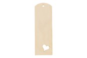 Harrastustarvikkeet - Playwood - Bookmark with Heart Shape Plywood - sl199