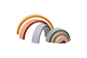 Vauva- ja taaperolelut - Johntoy Happy World Plastic Stack Rainbow - 22289